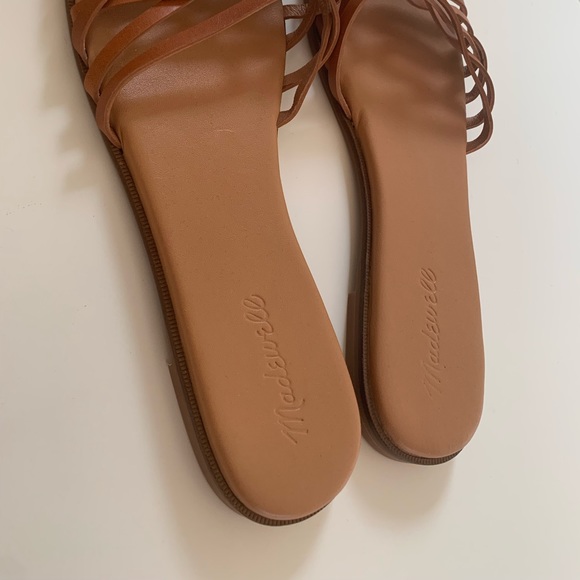 MOVING SALE | Madewell Tracie Crisscross Leather Slide Sandals, Women’s Size 9.5 - Picture 10 of 10